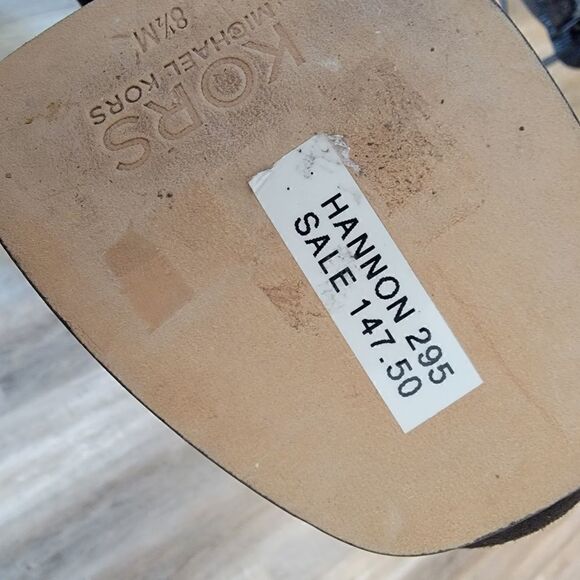 Kors Michael Kors Hannon Ankle Strap Platform black size 8.5 - Picture 9 of 9